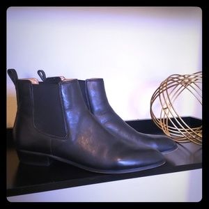 J Crew Leather Chelsea Boots...Worn 3x